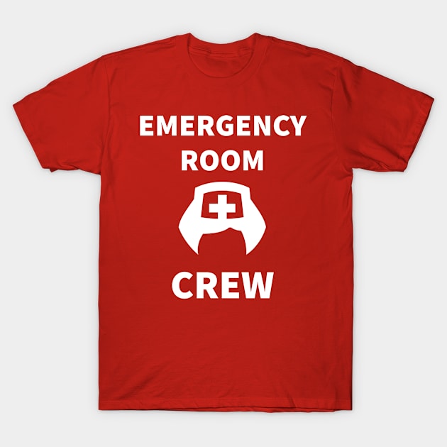 Emergency Room Nurse Crew T-Shirt by narekmug